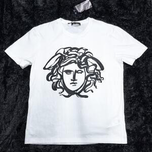 Versace Painted Medusa Head T-shirt White size M | MSRP $395